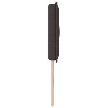 LED Kopfteil Linien-Design Dunkelbraun 72 cm Stoff