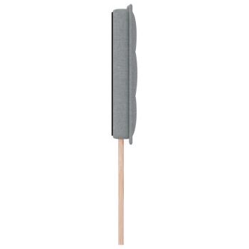 LED Kopfteil Linien-Design Hellgrau 80 cm Stoff