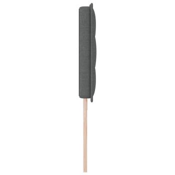 LED Kopfteil mit LED-Lichtleisten Dunkelgrau 200 cm Stoff