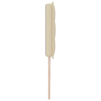 LED Kopfteil Linien-Design Creme 100 cm Stoff