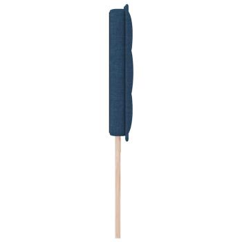 LED Kopfteil Linien-Design Blau 100 cm Stoff