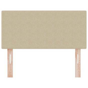 LED Kopfteil mit LED-Lichtleisten Grau-Grün 80 cm Cordstoff