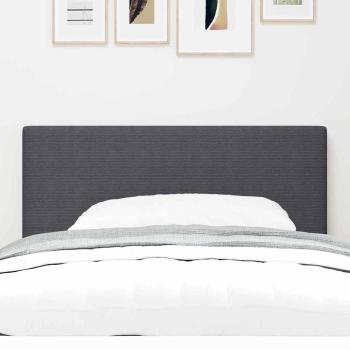 LED Kopfteil Einfarbig Dunkelgrau 90 cm Cordstoff