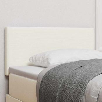 LED Kopfteil mit LED-Lichtleisten Creme 100 cm Cordstoff