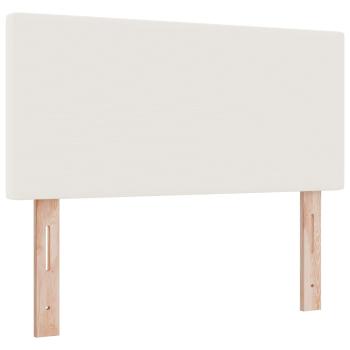 LED Kopfteil mit LED-Lichtleisten Creme 100 cm Cordstoff