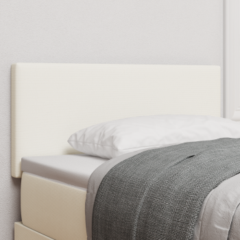 LED Kopfteil mit LED-Lichtleisten Creme 100 cm Cordstoff