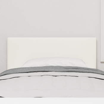 LED Kopfteil mit LED-Lichtleisten Creme 100 cm Cordstoff