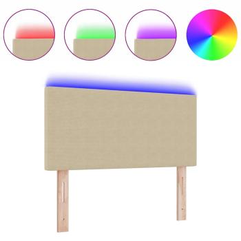 LED Kopfteil Einfarbig Hellgrün Grau 100 cm Cordstoff