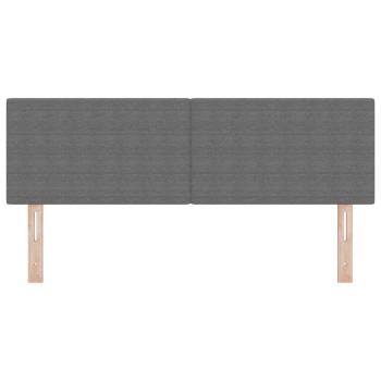 LED Kopfteil Schlichtes Design Hellgrau 80 cm Cordstoff