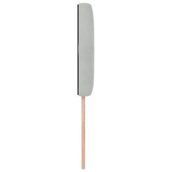 LED Kopfteil mit Kristallknopf, Geplustert, Hellgrau, 90 cm, Samt