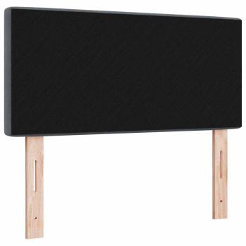 LED Kopfteil Kristallknopf-Steppung Dunkelgrau 90 cm Samt