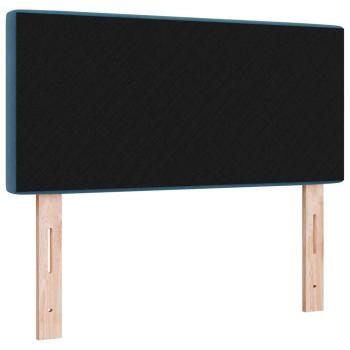LED Kopfteil mit Kristallknopf, gepolstert, Dunkelblau, 90 cm, Samt