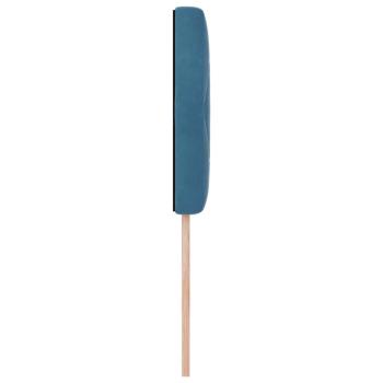 LED Kopfteil Kristallknopf Gepolstert Dunkelblau 100 cm Samt
