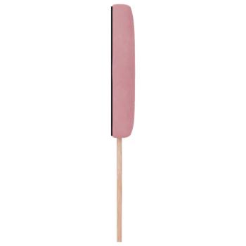 LED Kopfteil mit Kristallknopfsteppung Rosa 100 cm Samt