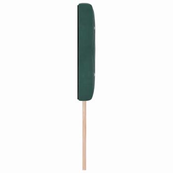 LED Kopfteil Kristallknopf-Steppung Dunkelgrün 72 cm Samt