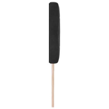 LED Kopfteil Kristallknopf Gepolstert Schwarz 90 cm Samt