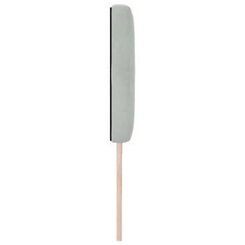 LED Kopfteil mit Kristallknopf-Tufting Hellgrau 100 cm Samt