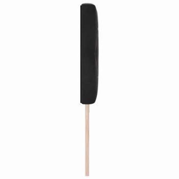 LED Kopfteil mit Kristallknöpfen, Schwarz, 100 cm, Samt
