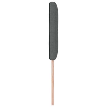 LED Kopfteil mit Knopfheftung Dunkelgrau 80 cm Stoff