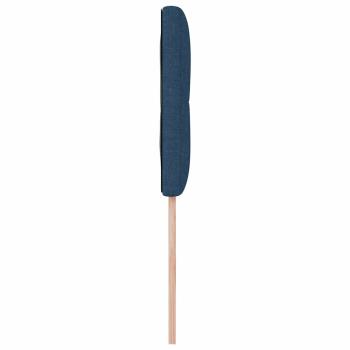 LED Kopfteil mit Knopfheftung Blau 80 cm Stoff