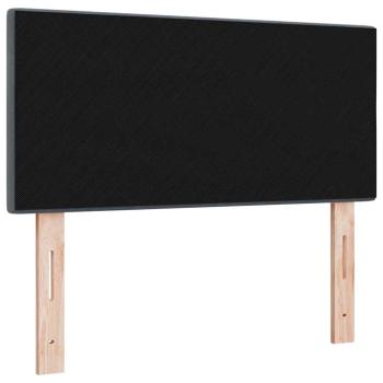 LED Kopfteil mit Knopfheftung Dunkelgrau 80 cm Samt