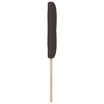 LED Kopfteil mit Knopfheftung Dunkelbraun 90 cm Stoff