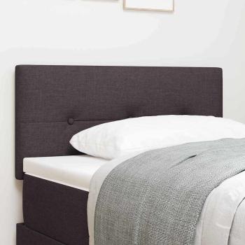 LED Kopfteil mit LED-Lichtleisten Dunkelbraun 100 cm Stoff