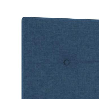 LED Kopfteil mit Knopfheftung Blau 100 cm Stoff