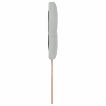 LED Kopfteil mit KnopfheftungHellgrau 100 cm Samt