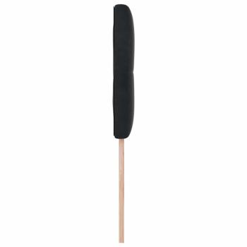 LED Kopfteil mit Knopfheftung Schwarz 100 cm Samt