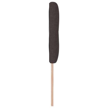 LED Kopfteil mit Knopfheftung Dunkelbraun 72 cm Stoff