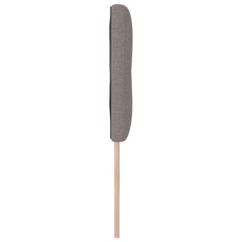 LED Kopfteil mit LED-Lichtleisten Taupe 144 cm Stoff