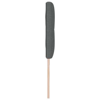 LED Kopfteil mit Knopfheftung Dunkelgrau 90 cm Stoff
