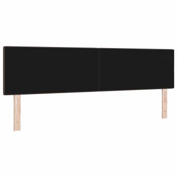 LED Kopfteil mit Knopfheftung Dunkelbraun 90 cm Stoff