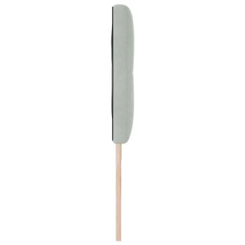 LED Kopfteil mit Knopfheftung Hellgrau 90 cm Samt