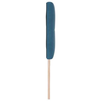 LED Kopfteil mit Knopfheftung Dunkelblau 90 cm Samt