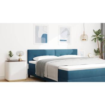 LED Kopfteil mit LED-Lichtleisten Blau 180 cm Samt