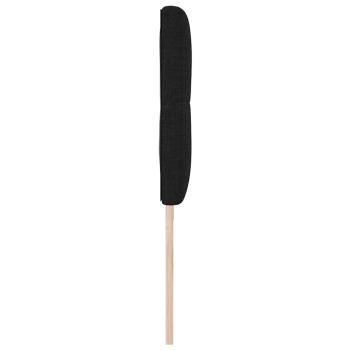 LED Kopfteil mit Knopfheftung Schwarz 100 cm Stoff