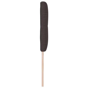 LED Kopfteil mit Knopfheftung Dunkelbraun 100 cm Stoff