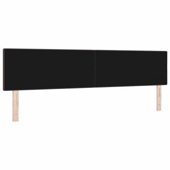 LED Kopfteil mit Knopfheftung Dunkelbraun 100 cm Stoff