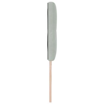 LED Kopfteil mit Knopfheftung Hellgrau 100 cm Samt