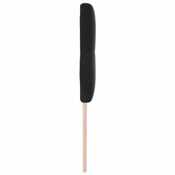 LED Kopfteil mit Knopfheftung Schwarz 100 cm Samt