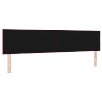 LED Kopfteil mit Knopfheftung Rosa 100 cm Samt