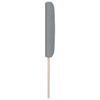 LED Kopfteil Rautenmuster Hellgrau 80 cm Stoff