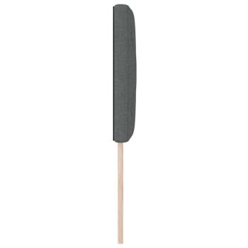 LED Kopfteil Rautenmuster Dunkelgrau 80 cm Stoff