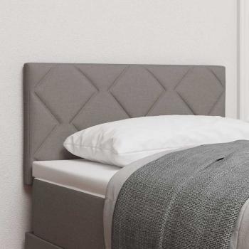 ARDEBO.de - LED Kopfteil Rautenmuster Taupe 80 cm Stoff