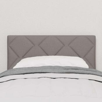 LED Kopfteil Rautenmuster Taupe 80 cm Stoff