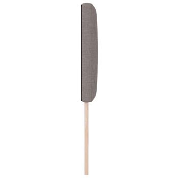 LED Kopfteil Rautenmuster Taupe 80 cm Stoff