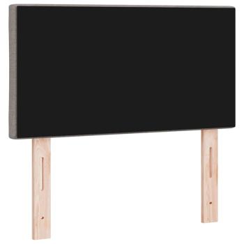 LED Kopfteil Rautenmuster Taupe 80 cm Stoff