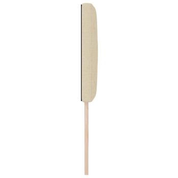 LED Kopfteil Rautenmuster Creme 80 cm Stoff